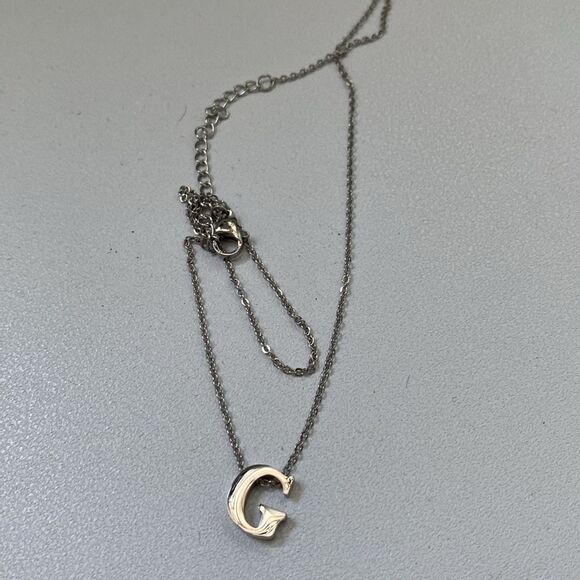 Sterling "G" Necklace - Picture 2 of 5